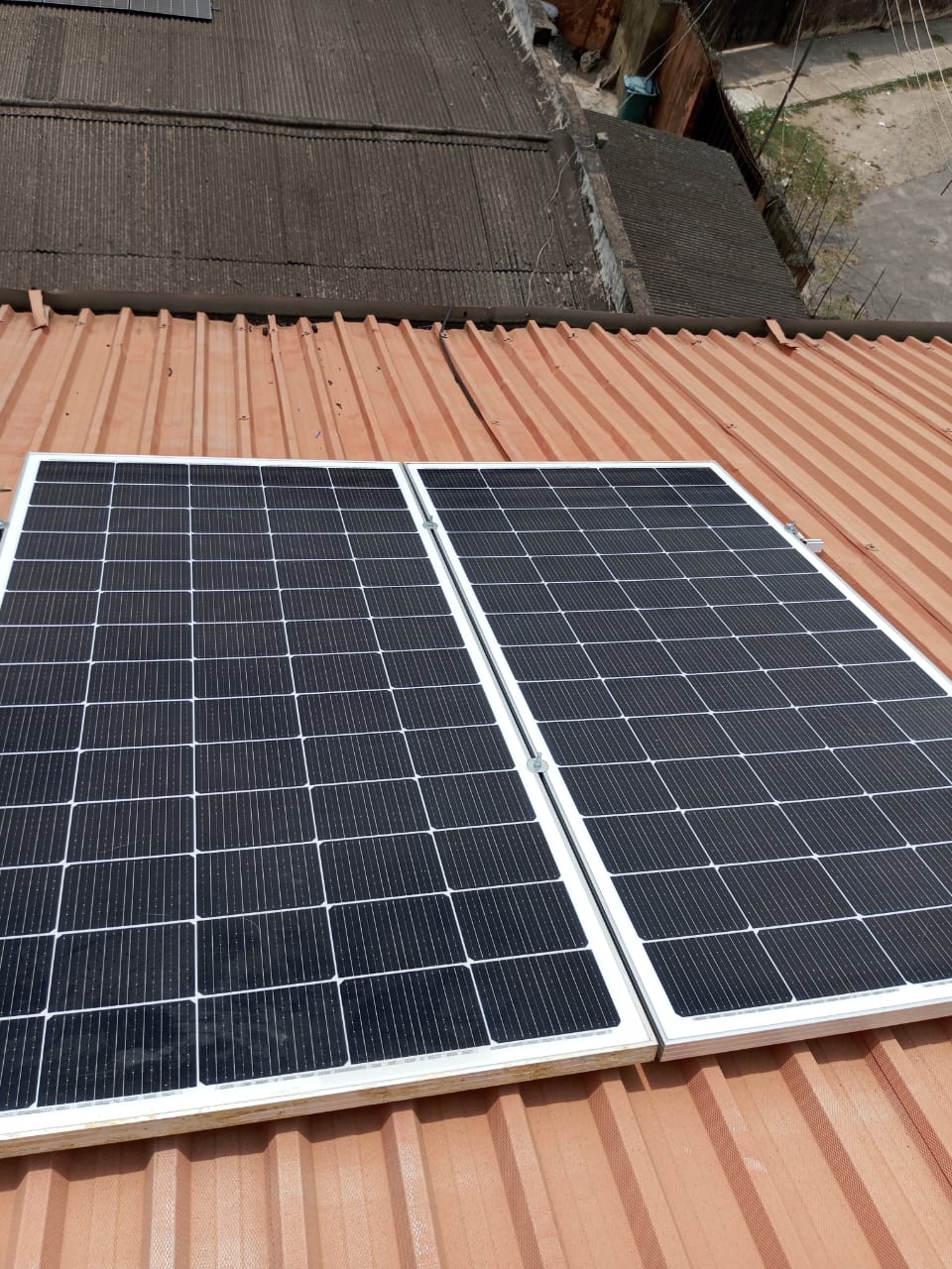 DBestTech team working on solar installation